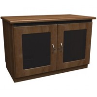 C5 FINISHING KIT, 2 BAY, TRADITIONAL W/ SMOKED PLEXI DOOR, AGED CHERRY